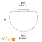 Потолочный светильник Leucos Derby 35 0002616 - Схема