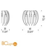 Бра Leucos Dracena P 60 0003848 - Схема