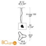 Подвесной светильник Leucos EMI S MACCHIE NERE 0002316 - Схема