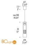 Подвесной светильник Leucos FAIRY S C 0003262 - Схема