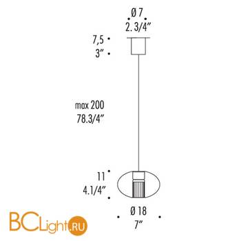 Подвесной светильник Leucos FAIRY S G 0003270 - Схема