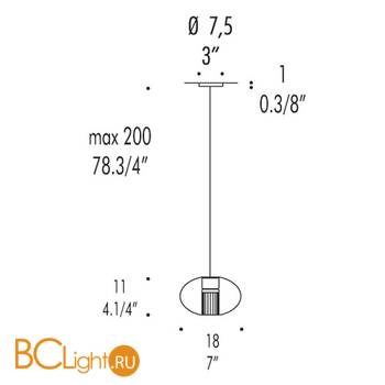 Подвесной светильник Leucos FAIRY S G INC 0003290 - Схема