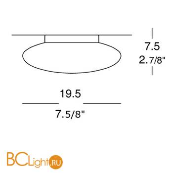 Настенно-потолочный светильник Leucos FELIX MINI P-PL 0002383 - Схема