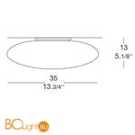 Настенно-потолочный светильник Leucos FELIX 35 P-PL 0002382 - Схема