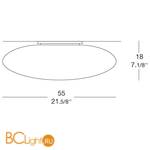 Настенно-потолочный светильник Leucos FELIX 55 P-PL 0002389 - Схема