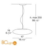 Подвесной светильник Leucos FELIX 47 S 0002277 - Схема