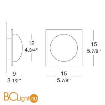 Настенно-потолочный светильник Leucos MINIGIO P-PL 0002471 - Схема