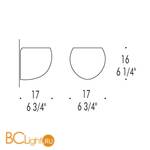 Бра Leucos GOLF P1/SP 0003854 - Схема