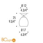 Потолочный светильник Leucos GOLF PL 0003031 - Схема