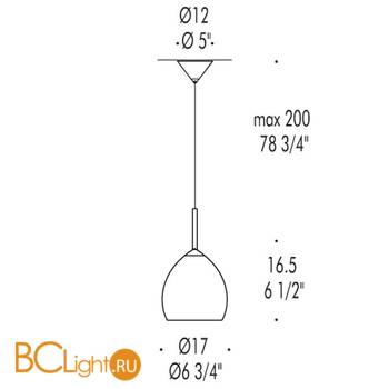 Подвесной светильник Leucos GOLF S3/SP 0003150 - Схема