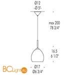 Подвесной светильник Leucos GOLF S3/SP 0003150 - Схема