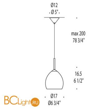 Подвесной светильник Leucos GOLF S3 0003152 - Схема