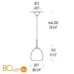 Подвесной светильник Leucos GOLF S3 0003152 - Схема