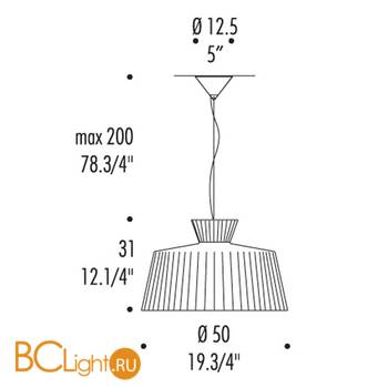 Подвесной светильник Leucos KATERINA S50 0003199 - Схема