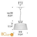 Подвесной светильник Leucos KATERINA S50 0003199 - Схема