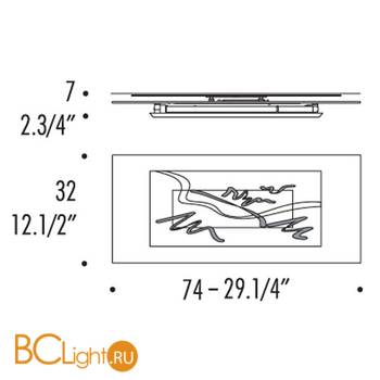Бра Leucos LAGUNA P74 0003919 - Схема