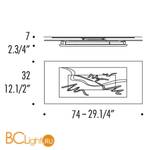 Бра Leucos LAGUNA P74 0003919 - Схема