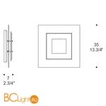 Бра Leucos LAGUNA P35 0003995 - Схема