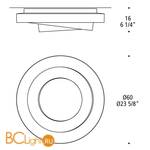 Настенно-потолочный светильник Leucos LOOP-LINE PL 0003056 - Схема