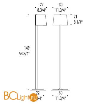 Торшер Leucos MARLOWE TR 0004090 - Схема