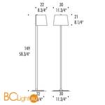 Торшер Leucos MARLOWE TR 0004090 - Схема