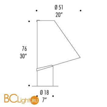 Настольная лампа Leucos MICENE T 0004038 - Схема