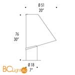 Настольная лампа Leucos MICENE T 0004038 - Схема