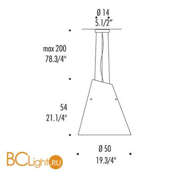 Подвесной светильник Leucos MICENE S 0003215 - Схема