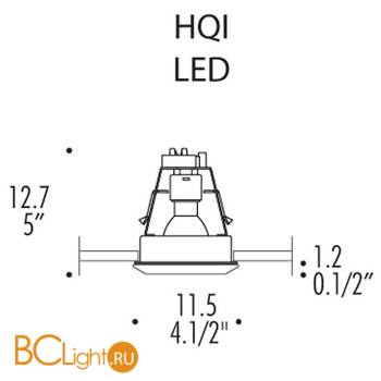 Встраиваемый спот (точечный светильник) Leucos MIRA 2 0002890 - Схема