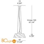 Подвесной светильник Leucos MIRAGE S 0002350 - Схема