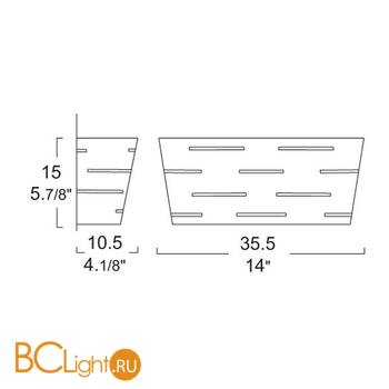 Бра Leucos MIRAGE P 0002507 - Схема