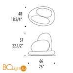 Настольный светильник Leucos MOAI T 0004031 - Схема
