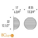 Бра Leucos MODULO P35 0003903 - Схема