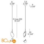 Подвесной светильник Leucos Nia S NO LED 0002340 - Схема