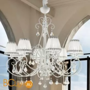 Люстра Leucos PIGALLE L8 BIANCO CRIST.PAR.BIANCO B.ARGENTO 0209109363301