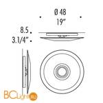 Потолочный светильник Leucos Planet p-pl 48 0003751 - Схема