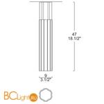 Потолочный светильник Leucos REED 90 PL 0002271 - Схема