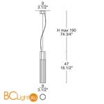 Подвесной светильник Leucos REED 90 S 0002378 - Схема