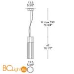 Подвесной светильник Leucos REED 135 S 0002380 - Схема