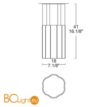 Потолочный светильник Leucos REED 180 PL 0002275 - Схема