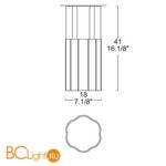 Потолочный светильник Leucos REED 180 PL 0002275 - Схема