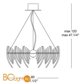 Подвесной светильник Leucos Salome S 30 0002632 - Схема