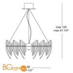 Подвесной светильник Leucos Salome S 30 0002632 - Схема