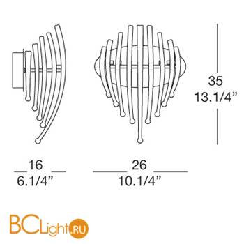 Бра Leucos Salome P 0002763 - Схема