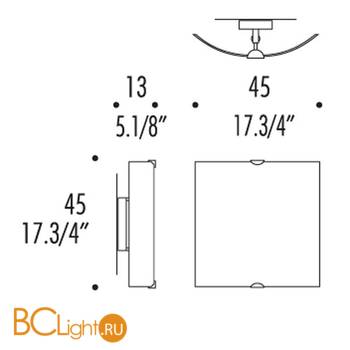 Бра Leucos SELIS PP45 T 0003766 - Схема
