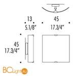 Бра Leucos SELIS PP45 T 0003766 - Схема