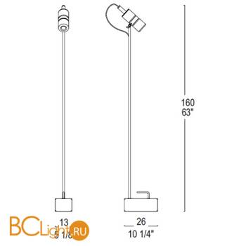 Торшер Leucos SHAKER TR/1 0004119 - Схема