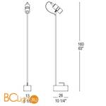 Торшер Leucos SHAKER TR/1 0004119 - Схема