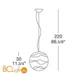 Подвесной светильник Leucos SIBILLA S 30 0000070 - Схема