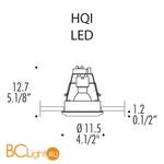 Встраиваемый спот (точечный светильник) Leucos Sith 0002884 - Схема